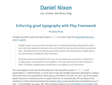 Tablet Screenshot of danielnixon.org